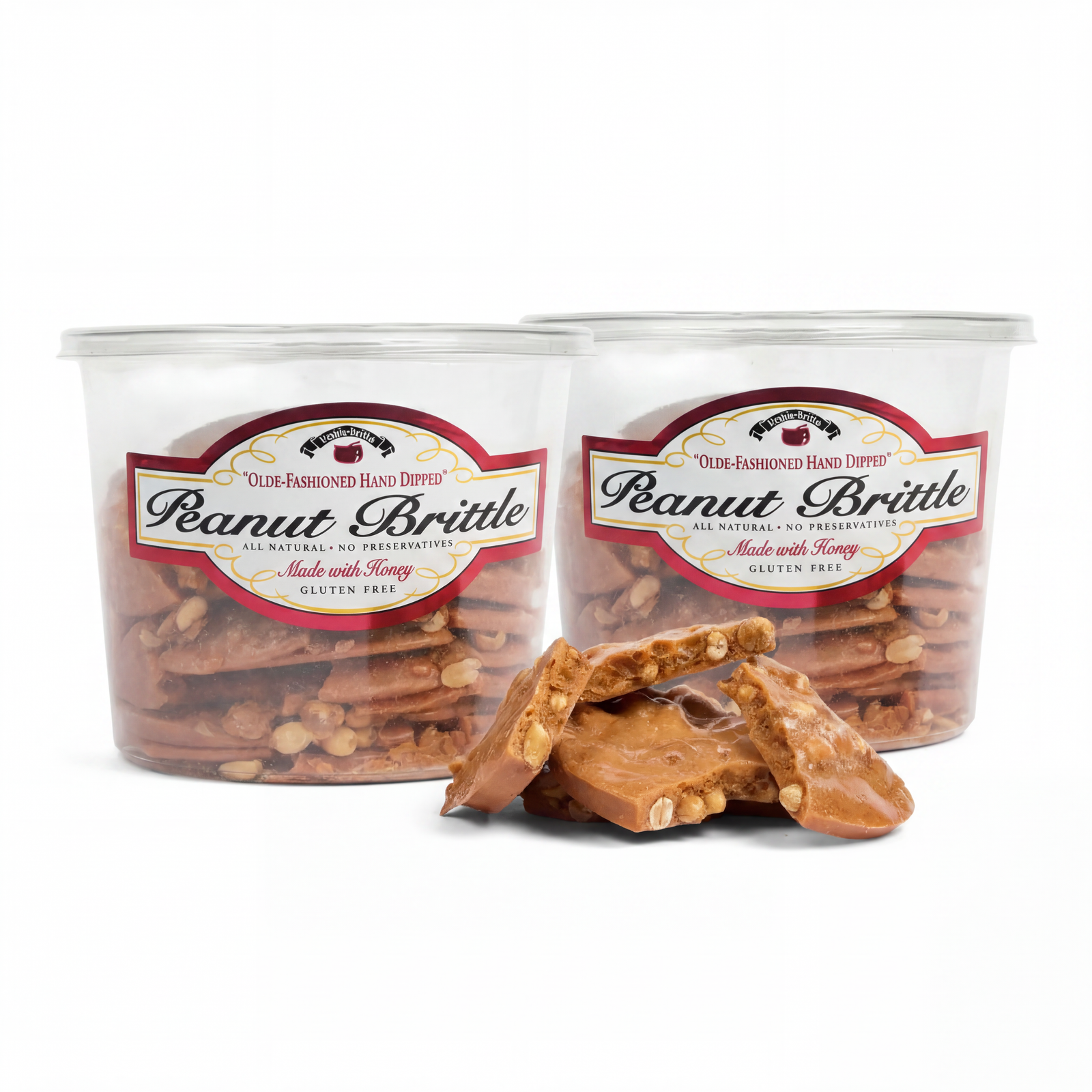 Patriotic Peanut Brittle 2-Pack, 36 oz Tubs