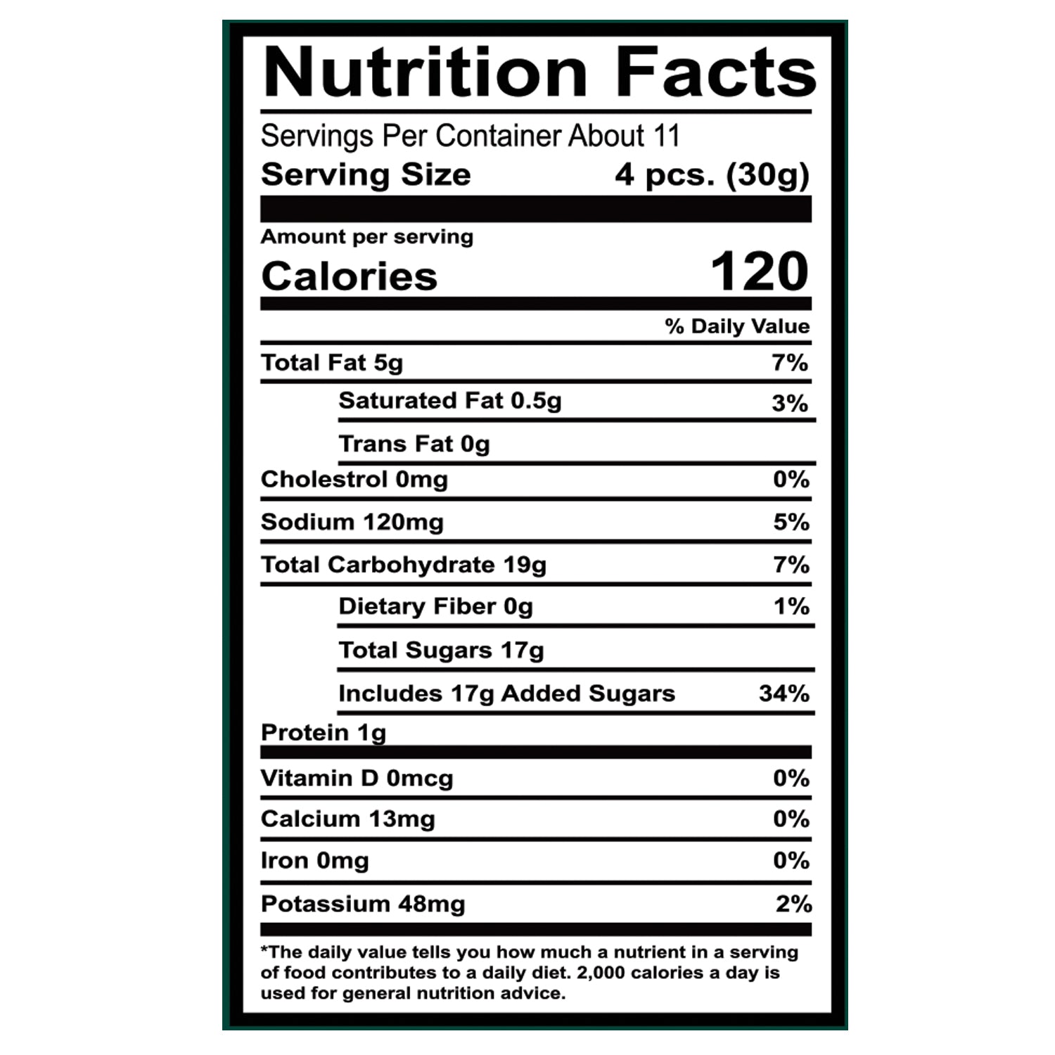 Gourmet Mixed Nut Nutrition Facts