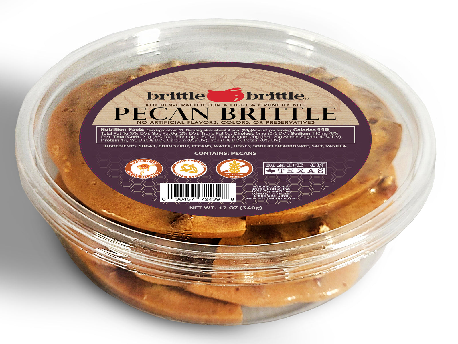 Pecan Brittle 12 oz