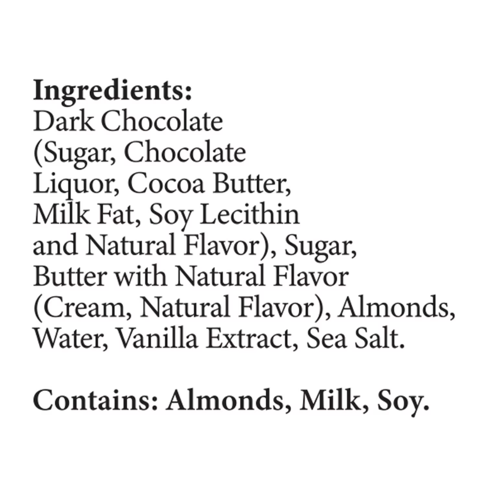 List of ingredients for a product on a white background