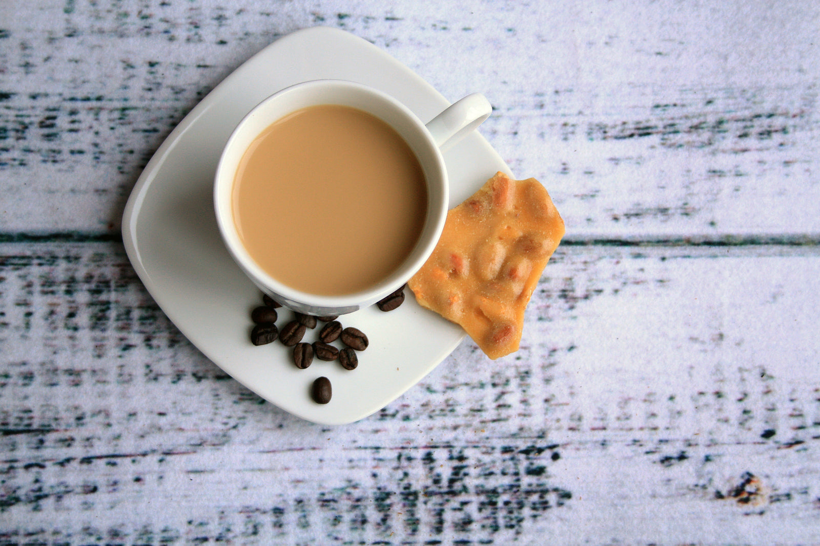 peanut brittle and tea - perfect together