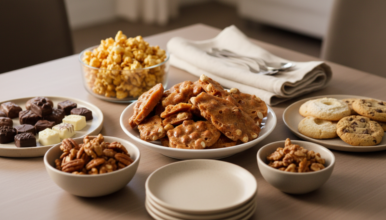 Sweet Snacks for Entertaining That Include Brittle