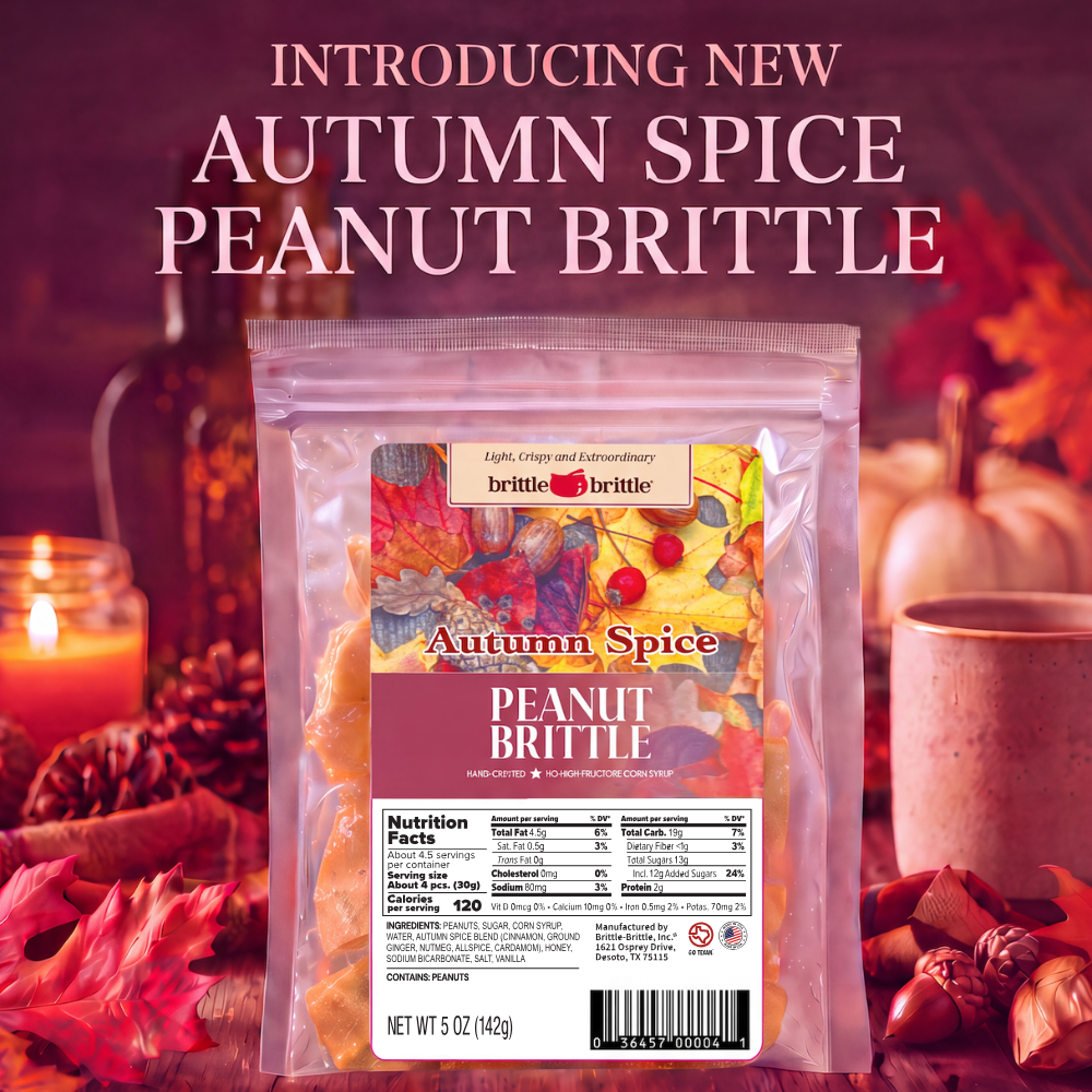 Autumn Spice Peanut Brittle (5 oz)