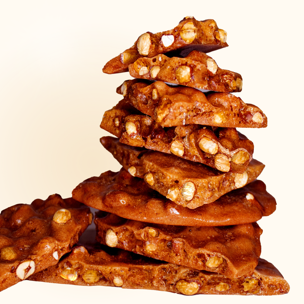 Stack of Peanut Brittle