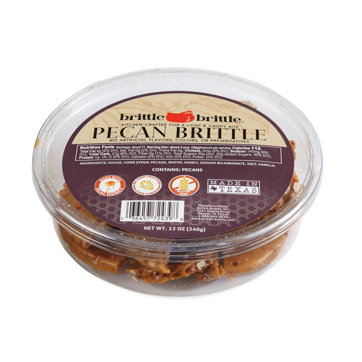 Pecan Brittle (12 oz Tub)